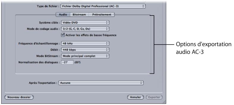 APPLE SOUNDTRACK PRO 2 - Exportation en fichiers dolby digital professional (ac-3) - 1