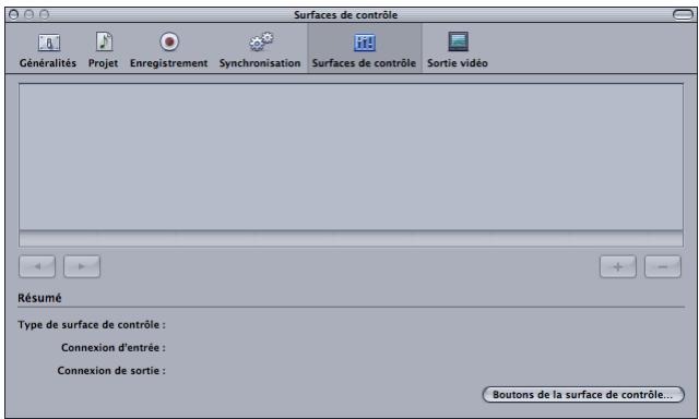 APPLE SOUNDTRACK PRO 2 - Préférences des surfaces de contrôle - 1