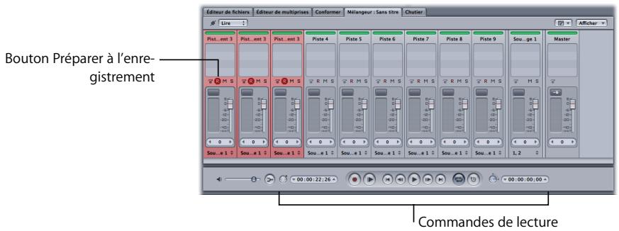 APPLE SOUNDTRACK PRO 2 - Enregistrement d'audio dans le mélangeur - 1