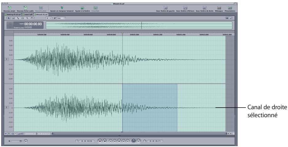 APPLE SOUNDTRACK PRO 2 - Sélection d'une partie d'un fichier audio - 3