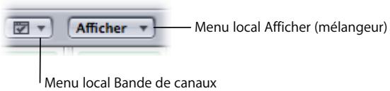 APPLE SOUNDTRACK PRO 2 - Pour masquer une section du mélangeur : - 1