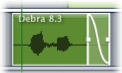 APPLE SOUNDTRACK PRO 2 - Pour créer un fondu entrant ou sortant sur un clip dans la timeline : - 4