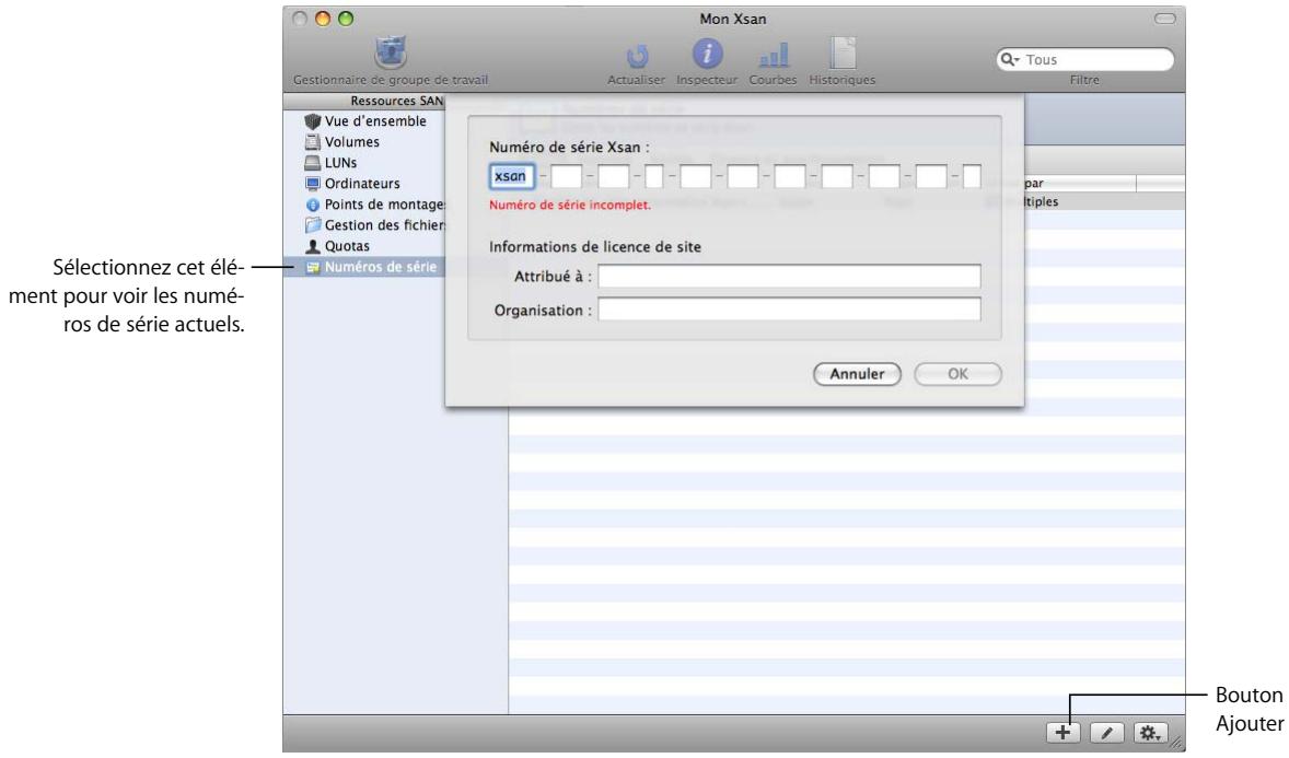 APPLE XSAN 2 - Ajout d'un numéro de série xsan - 1