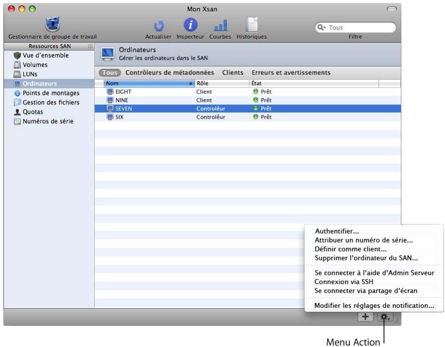 APPLE XSAN 2 - Accès à des ordinateurs clients à distance - 1