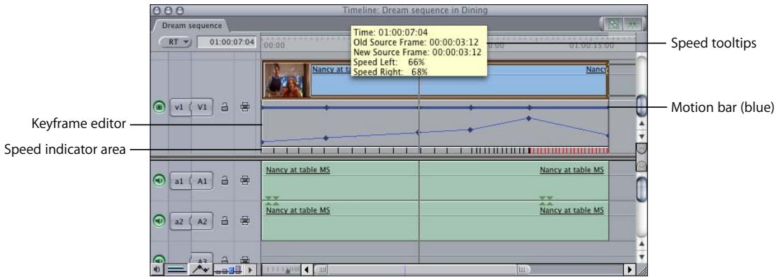 APPLE FINAL CUT PRO 5 - Viewing Time Remapping Parameters Applied to Your Clips - 1