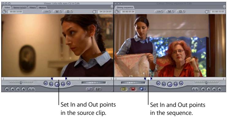 APPLE FINAL CUT PRO 5 - To perform a fit to fill edit: - 1