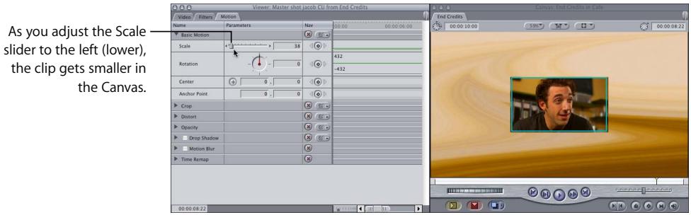 APPLE FINAL CUT PRO 5 - Example 1: Using Motion Settings to Create a Multiclip Layout - 5