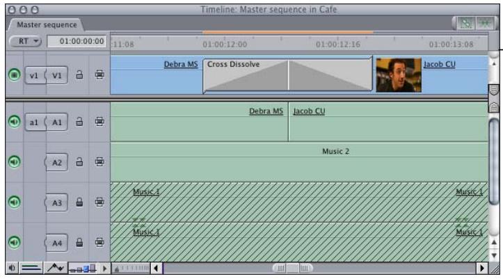APPLE FINAL CUT PRO 5 - To zoom in and out of the Timeline using the Zoom tools: - 2