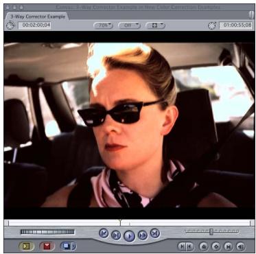APPLE FINAL CUT PRO 5 - Example: Using the Color Corrector 3-Way Filter - 11