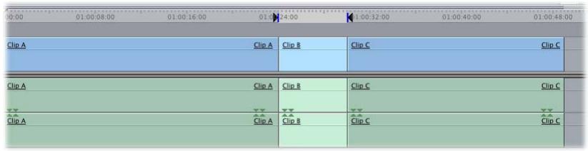 APPLE FINAL CUT PRO 5 - To perform a slip edit in the Viewer using the Slip tool: - 4