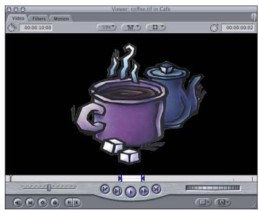 APPLE FINAL CUT PRO 5 - Viewing RGB and Alpha Channels in the Viewer - 1
