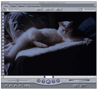 APPLE FINAL CUT PRO 5 - Example: Using the Color Corrector Filter - 9