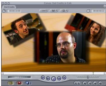 APPLE FINAL CUT PRO 5 - Example 2: Using Additional Motion Settings to Refine the Layout - 6