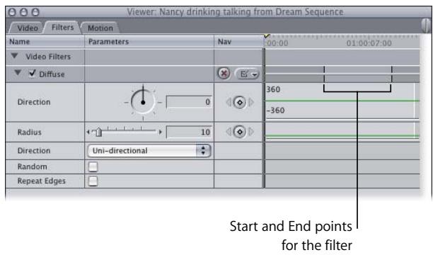 APPLE FINAL CUT PRO 5 - Applying a Filter to a Clip - 6