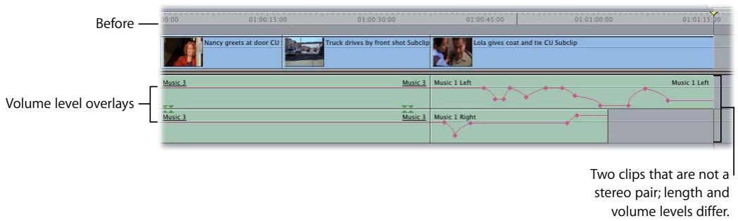 APPLE FINAL CUT PRO 5 - To create a stereo pair: - 2