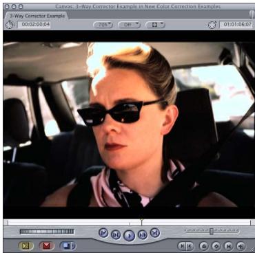 APPLE FINAL CUT PRO 5 - Example: Using the Color Corrector 3-Way Filter - 17