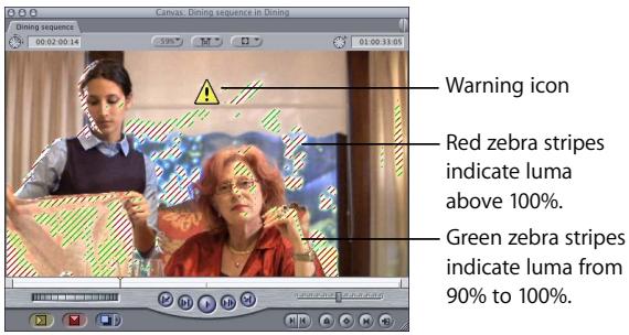 APPLE FINAL CUT PRO 5 - Displaying Excess Luma and Chroma Levels in the Viewer and Canvas - 1