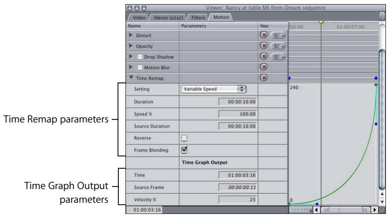 APPLE FINAL CUT PRO 5 - Time Remapping in the Motion Tab - 1