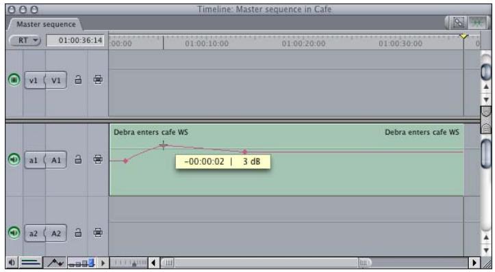 APPLE FINAL CUT PRO 5 - To adjust keyframes in the Timeline: - 1
