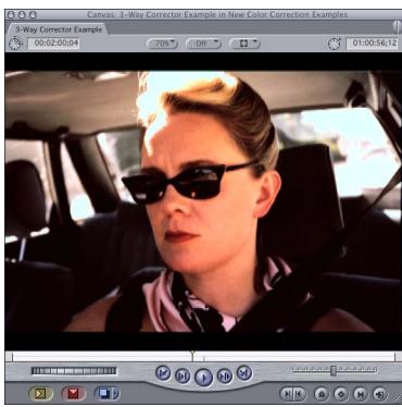 APPLE FINAL CUT PRO 5 - Example: Using the Color Corrector 3-Way Filter - 14