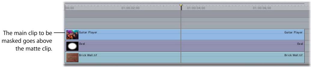APPLE FINAL CUT PRO 5 - To create a travel matte: - 2
