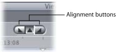 APPLE FINAL CUT PRO 5 - Alignment Buttons - 1