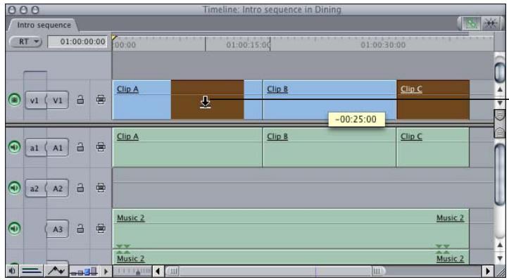 APPLE FINAL CUT PRO 5 - Moving by Dragging - 1