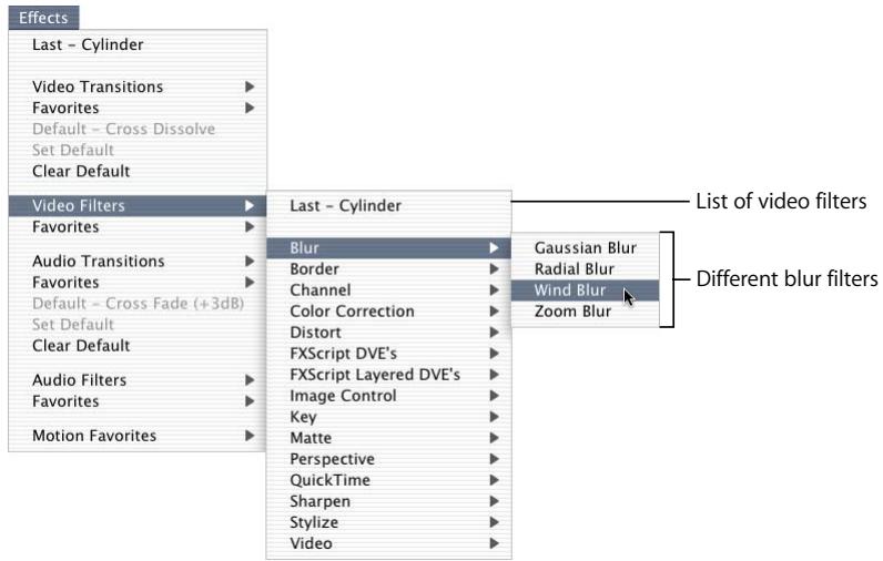 APPLE FINAL CUT PRO 5 - Applying a Filter to a Clip - 2