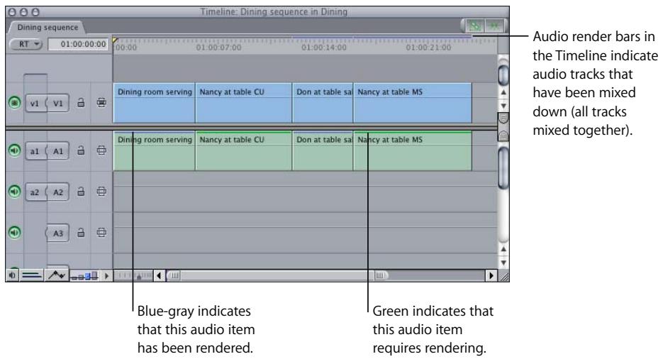 APPLE FINAL CUT PRO 5 - About Item-Level Render Bars - 1