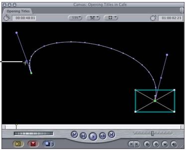 APPLE FINAL CUT PRO 5 - Controlling Speed Along a Motion Path - 4