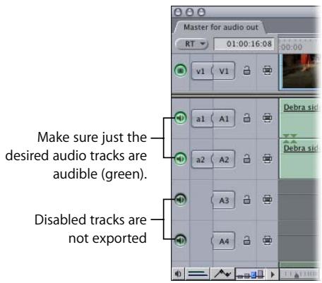 APPLE FINAL CUT PRO 5 - To export audio from a sequence to an OMF file: - 1
