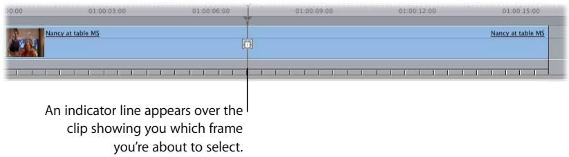 APPLE FINAL CUT PRO 5 - To move a source frame from another time to the playhead: - 2