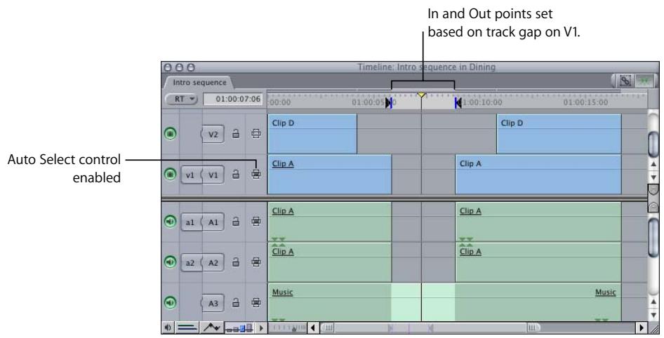APPLE FINAL CUT PRO 5 - To determine the duration of a track gap in the Timeline: - 1