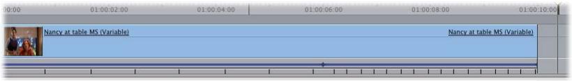 APPLE FINAL CUT PRO 5 - Sliding a Frame to a New Time in the Clip - 1