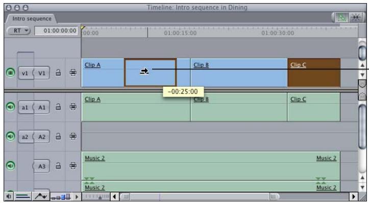 APPLE FINAL CUT PRO 5 - Moving by Dragging - 2