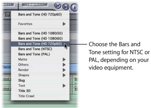 APPLE FINAL CUT PRO 5 - To create a sync beep (or two-pop): - 1