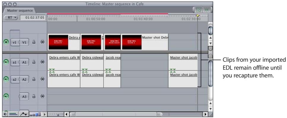 APPLE FINAL CUT PRO 5 - Recapturing Clips From an Imported EDL - 1