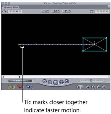 APPLE FINAL CUT PRO 5 - Controlling Speed Along a Motion Path - 1