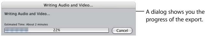 APPLE FINAL CUT PRO 5 - Choose Audio and Video, Audio Only, or Video Only from the Include pop-up menu. - 1