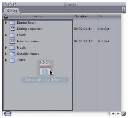 APPLE FINAL CUT PRO 5 - To import a file or folder: - 2