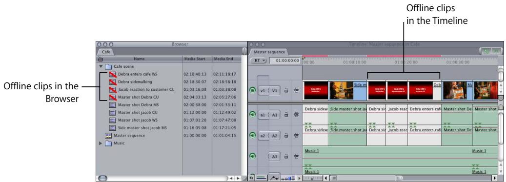 APPLE FINAL CUT PRO 5 - To create an offline clip (without a corresponding media file), do one of the following: - 1
