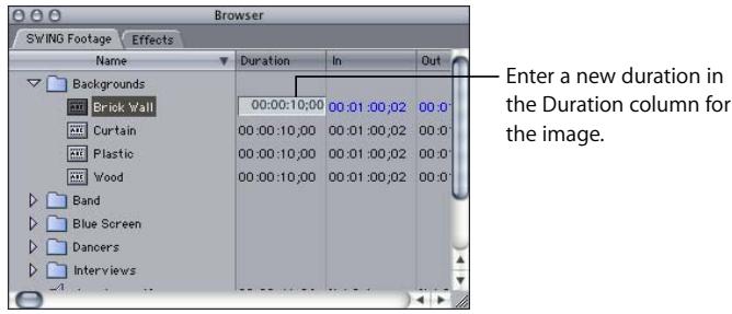 APPLE FINAL CUT PRO 5 - To change a clip's duration, do one of the following: - 1