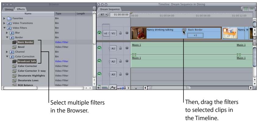 APPLE FINAL CUT PRO 5 - Applying Multiple Filters to Clips - 1