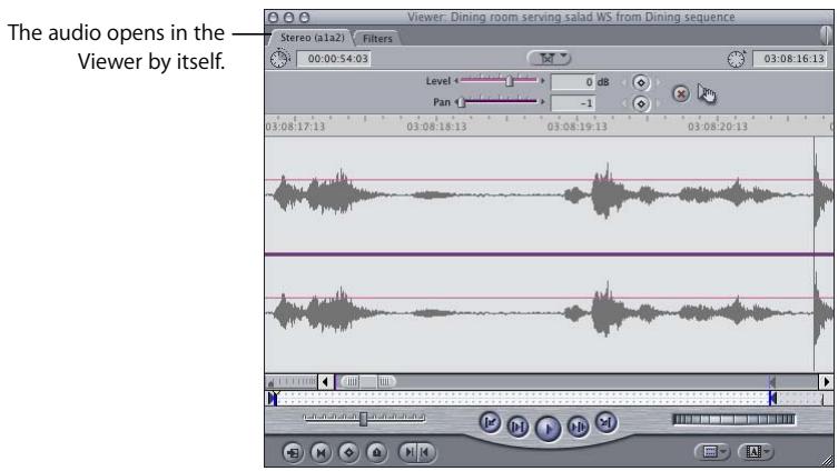 APPLE FINAL CUT PRO 5 - Trimming Audio Clips in the Viewer - 2