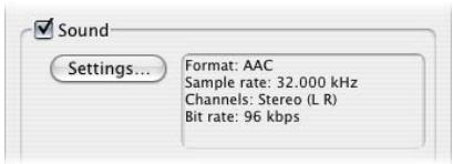 APPLE FINAL CUT PRO 5 - QuickTime Movie Sound Settings - 1