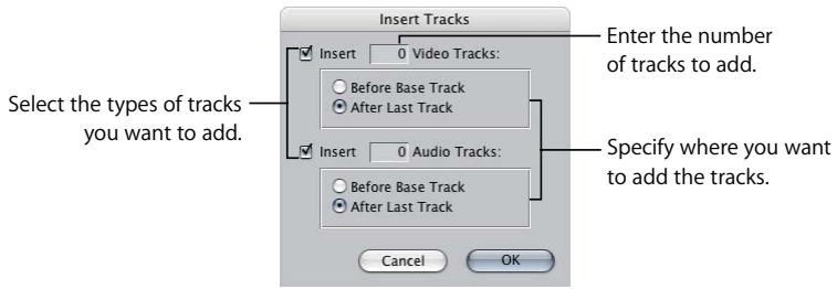 APPLE FINAL CUT PRO 5 - To add multiple tracks to a sequence: - 1