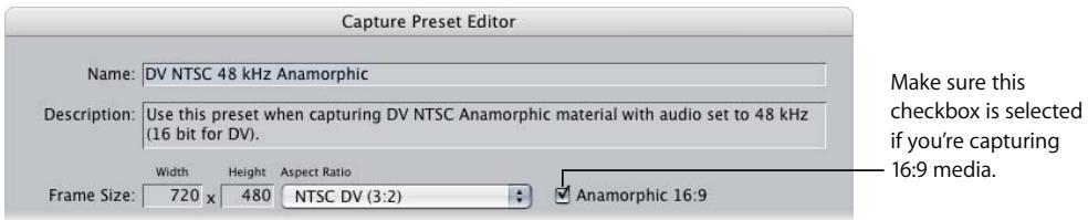 APPLE FINAL CUT PRO 5 - Capturing Anamorphic Media - 1