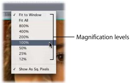 APPLE FINAL CUT PRO 5 - To zoom into the Canvas, do one of the following: - 1