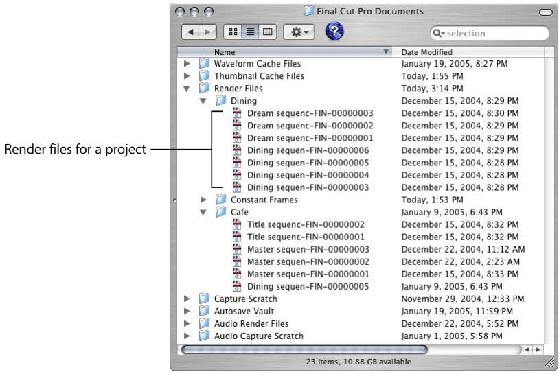 APPLE FINAL CUT PRO 5 - Locating Render Files - 1