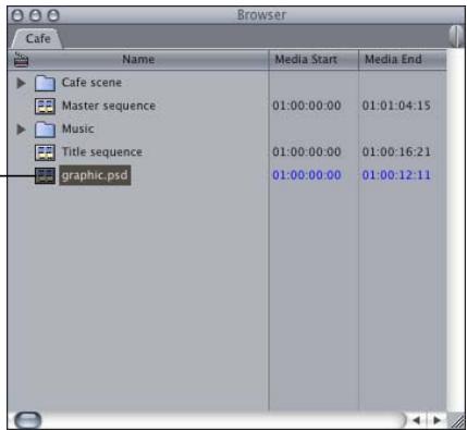 APPLE FINAL CUT PRO 5 - What Happens When You Import a Multilayered Photoshop File - 1